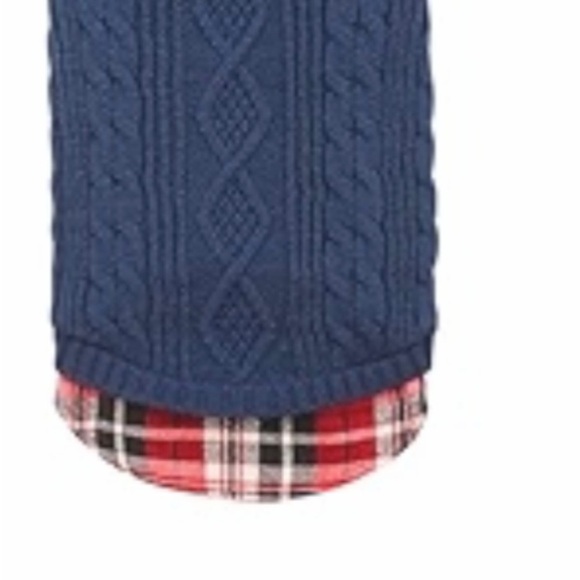 Kyeese Blue Cable Knit Dog Sweater - Picture 7 of 8